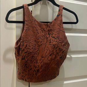 lululemon athletica Brown and Black Crop Top